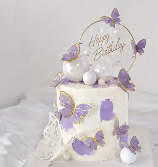 Happy birthday topper transparent