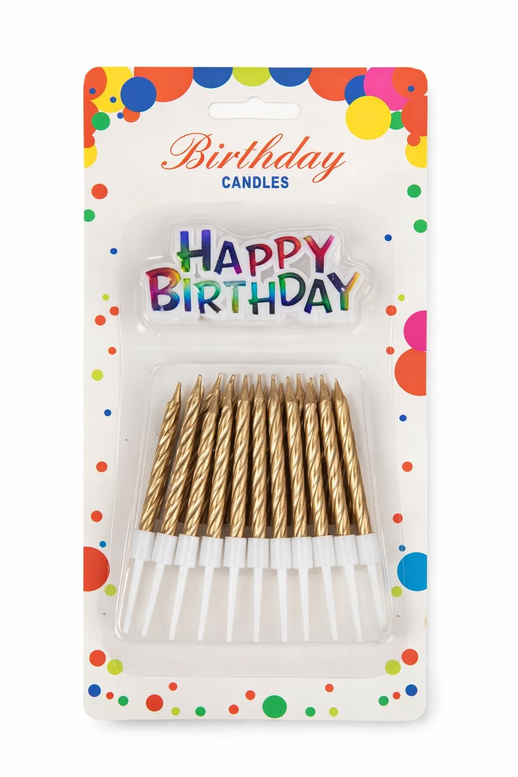 Metallic Birthday Candle