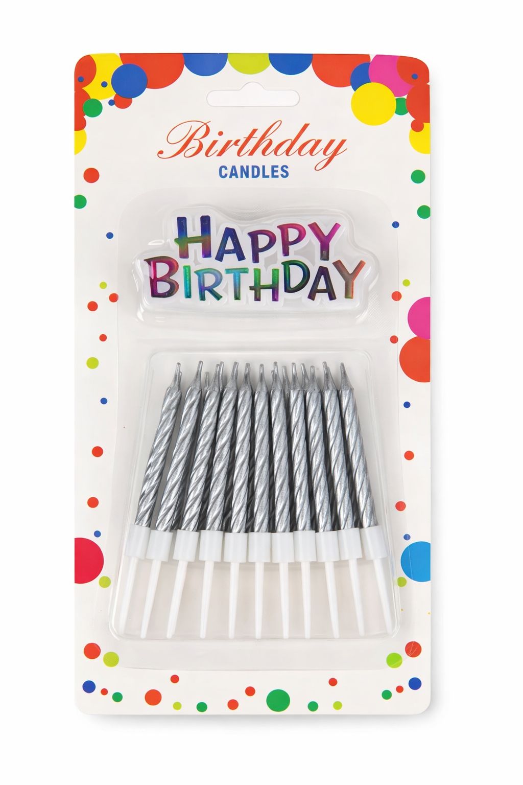 Metallic Birthday Candle