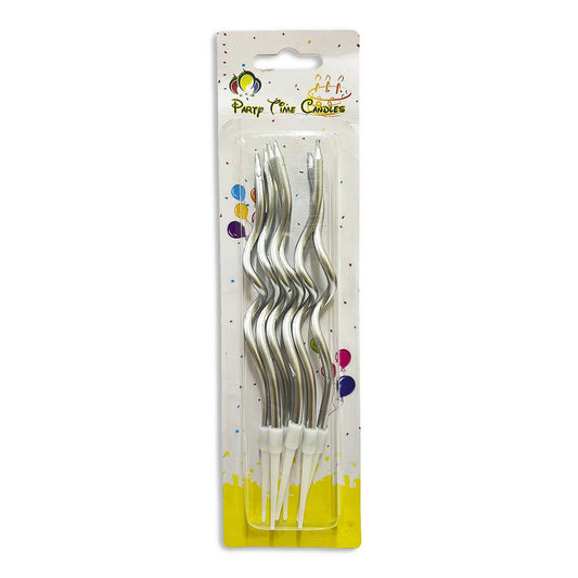 Twisty Metallic Party Candles