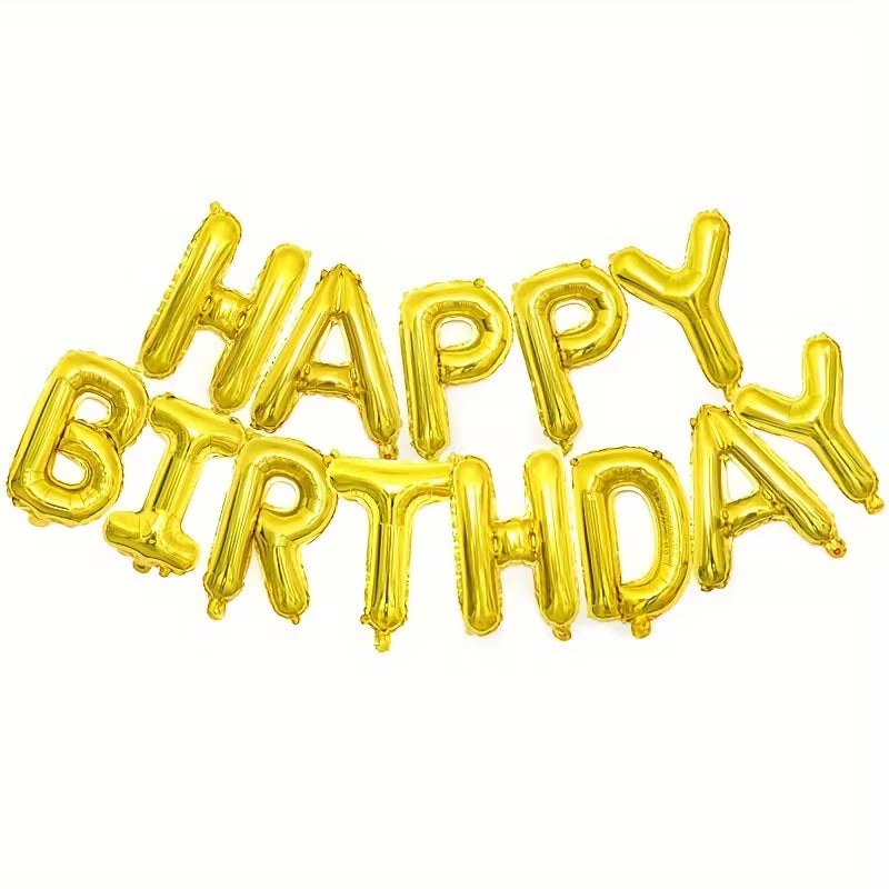 happy birthday foil balloon